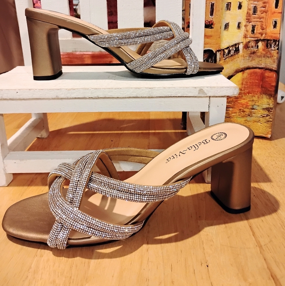 Carmen Crystal Glamourous Sandals By Bella Vita